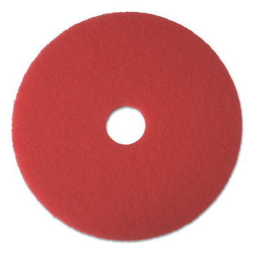 Boardwalk® Buffing Floor Pads, 14" Diameter, Red, 5-carton freeshipping - TVN Wholesale